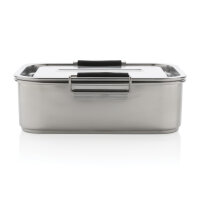 Auslaufsichere Lunchbox aus RCS recyceltem Stainless Steel Farbe: silber