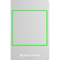 Urban Vitamin Compton 10000mAh Powerbank aus RCS Plastik/Alu Farbe: silber