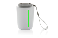 Cuppa Vakuumbecher aus RCS-Stahl mit Umhängeband Farbe: weiß