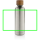 Wood Vakuumflasche aus RCS recyceltem Stainless-Steel Farbe: silber
