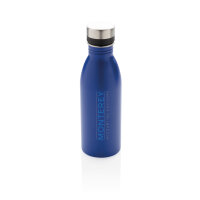 Deluxe Wasserflasche aus RCS recyceltem Stainless-Steel Farbe: blau