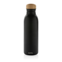 Avira Alcor 600ml Wasserflasche aus RCS rec. Stainless-Steel Farbe: schwarz