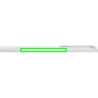 TwistLock Stift aus GRS-zertifiziert recyceltem ABS Farbe: weiß
