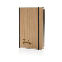 Treeline A5 Deluxe Notizbuch mit Holzeinband Farbe: braun