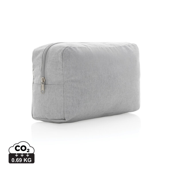 Impact Aware™ 285g/m² Kosmetiktasche aus ungefärbtem Canvas Farbe: grau