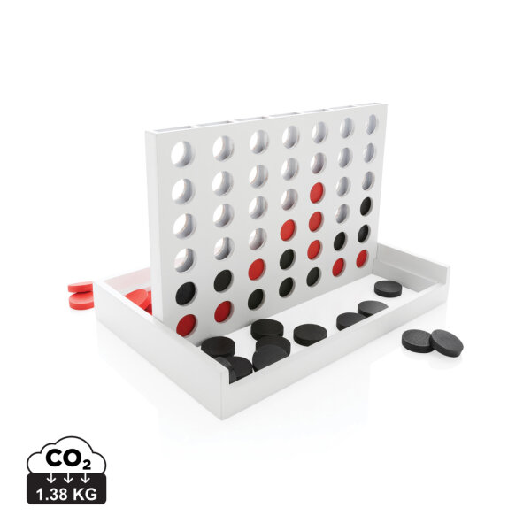 Connect Four Holzspiel Farbe: weiß