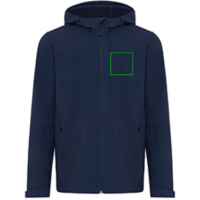 Iqoniq Makalu Herren Softshelljacke aus recyceltem Polyester Farbe: navy blau