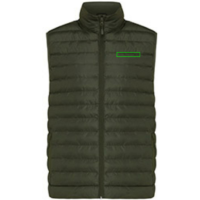 Iqoniq Meru Herren Bodywarmer aus recyceltem Polyester Farbe: khaki