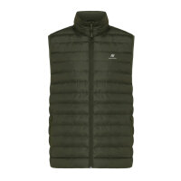 Iqoniq Meru Herren Bodywarmer aus recyceltem Polyester Farbe: khaki