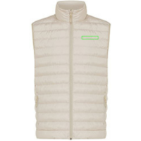 Iqoniq Meru Herren Bodywarmer aus recyceltem Polyester Farbe: beige