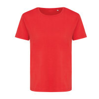 Iqoniq Yala Damen T-Shirt aus recycelter Baumwolle Farbe: luscious red