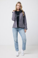 Iqoniq Makalu Damen Softshelljacke aus recyceltem Polyester Farbe: vulcano heather grey