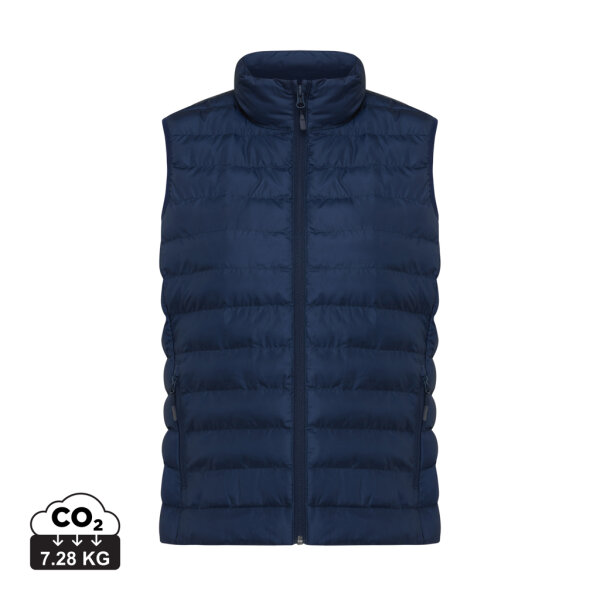 Iqoniq Meru Damen Bodywarmer aus recyceltem Polyester Farbe: navy blau