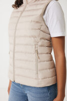 Iqoniq Meru Damen Bodywarmer aus recyceltem Polyester Farbe: beige