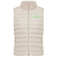 Iqoniq Meru Damen Bodywarmer aus recyceltem Polyester Farbe: beige