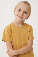 Iqoniq Koli Kids T-Shirt aus recycelter Baumwolle Farbe: ochre yellow