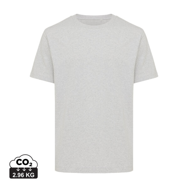 Iqoniq Kakadu relaxed T-Shirt aus recycelter Baumwolle Farbe: heather grey