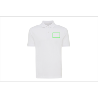 Iqoniq Yosemite Piqué-Poloshirt aus recycelter Baumwolle Farbe: weiß