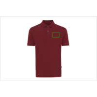 Iqoniq Yosemite Piqué-Poloshirt aus recycelter Baumwolle Farbe: burgunderrot