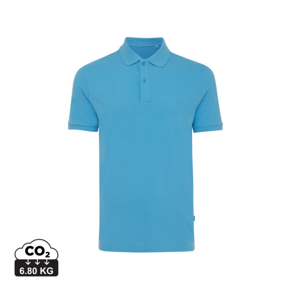 Iqoniq Yosemite Piqué-Poloshirt aus recycelter Baumwolle Farbe: tranquil blue