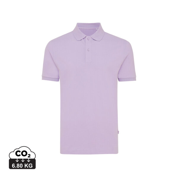 Iqoniq Yosemite Piqué-Poloshirt aus recycelter Baumwolle Farbe: lavender