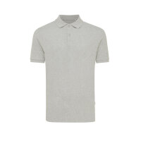 Iqoniq Yosemite Piqué-Poloshirt aus recycelter Baumwolle Farbe: heather grey