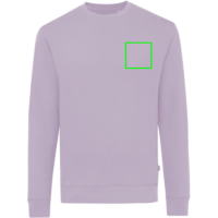 Iqoniq Zion Rundhals-Sweater aus recycelter Baumwolle Farbe: lavender