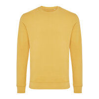 Iqoniq Zion Rundhals-Sweater aus recycelter Baumwolle Farbe: ochre yellow