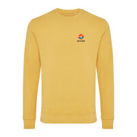 Iqoniq Zion Rundhals-Sweater aus recycelter Baumwolle Farbe: ochre yellow