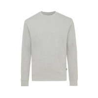 Iqoniq Denali ungefärbt. Rundhals-Sweater aus recycelter BW Farbe: heather grey