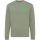 Iqoniq Denali ungefärbt. Rundhals-Sweater aus recycelter BW Farbe: heather green