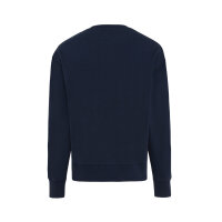 Iqoniq Kruger Relax-Rundhals-Sweater aus recycelt. Baumwolle Farbe: navy blau