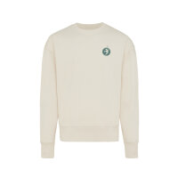 Iqoniq Kruger Relax-Rundhals-Sweater aus recycelt. Baumwolle Farbe: natural raw