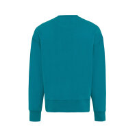 Iqoniq Kruger Relax-Rundhals-Sweater aus recycelt. Baumwolle Farbe: verdigris