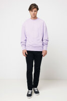 Iqoniq Kruger Relax-Rundhals-Sweater aus recycelt. Baumwolle Farbe: lavender