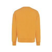 Iqoniq Kruger Relax-Rundhals-Sweater aus recycelt. Baumwolle Farbe: sundial orange