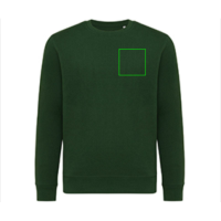 Iqoniq Etosha Lightweight Sweater aus recycelter Baumwolle Farbe: forest green