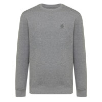 Iqoniq Etosha Lightweight Sweater aus recycelter Baumwolle Farbe: ungefärbte helles Anthrazit