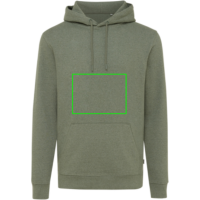 Iqoniq Torres ungefärbter Hoodie aus recycelter Baumwolle Farbe: heather green