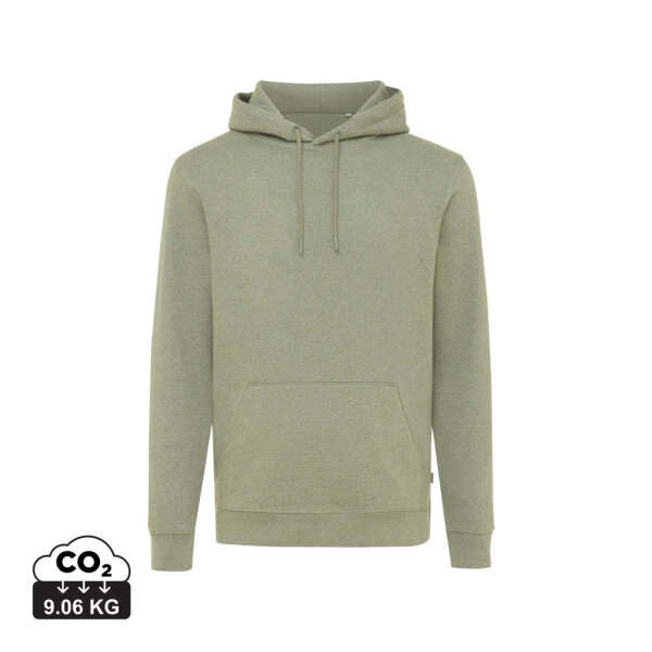 Iqoniq Torres ungefärbter Hoodie aus recycelter Baumwolle Farbe: heather green