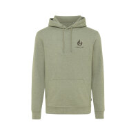 Iqoniq Torres ungefärbter Hoodie aus recycelter Baumwolle Farbe: heather green