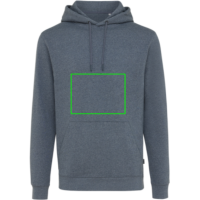 Iqoniq Torres ungefärbter Hoodie aus recycelter Baumwolle Farbe: heather navy