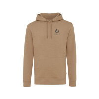 Iqoniq Torres ungefärbter Hoodie aus recycelter Baumwolle Farbe: heather brown