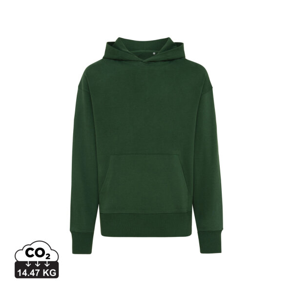 Iqoniq Yoho Relax-Hoodie aus recycelter Baumwolle Farbe: forest green