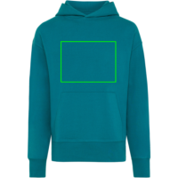 Iqoniq Yoho Relax-Hoodie aus recycelter Baumwolle Farbe: verdigris