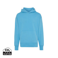 Iqoniq Yoho Relax-Hoodie aus recycelter Baumwolle Farbe: tranquil blue