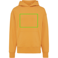 Iqoniq Yoho Relax-Hoodie aus recycelter Baumwolle Farbe: sundial orange