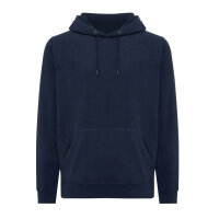 Iqoniq Trivor Mikrofleece-Kapuzen-Pulli aus recyc. Polyester Farbe: navy blau