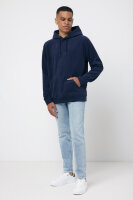 Iqoniq Trivor Mikrofleece-Kapuzen-Pulli aus recyc. Polyester Farbe: navy blau