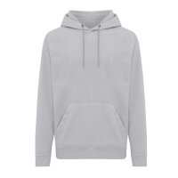 Iqoniq Trivor Mikrofleece-Kapuzen-Pulli aus recyc. Polyester Farbe: storm grey